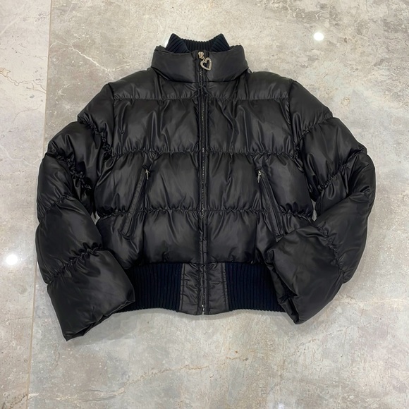 JLO by Jennifer Lopez Black Puffer Jacket - Size XL - Picture 1 of 9